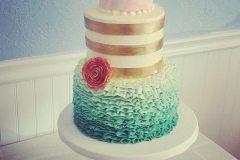 colorful wedding cake Saskatoon