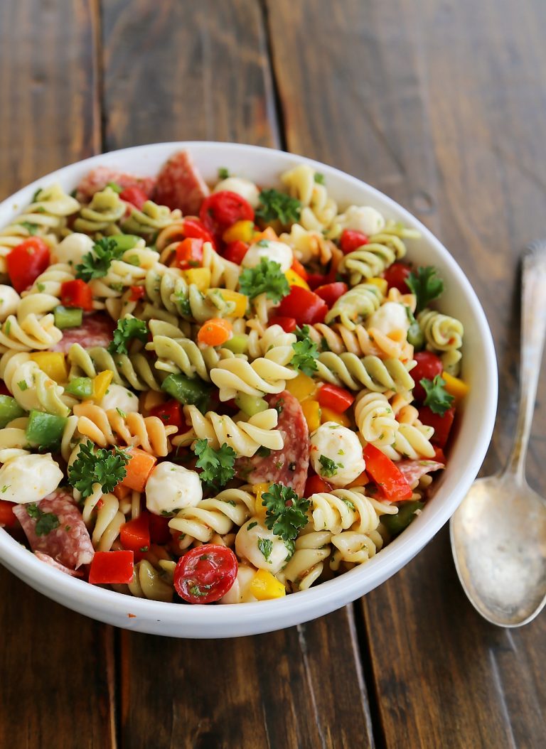 Italian Marinated Vegetable Rotini Salad | PickNic's Catering